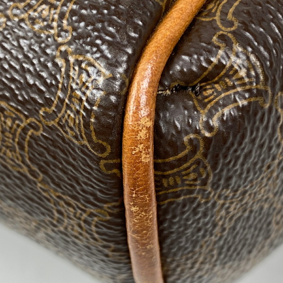 Celine Macadam Pattern 2WAY Canvas Clutch Shoulder Bag Brown - Picture 2 of 6